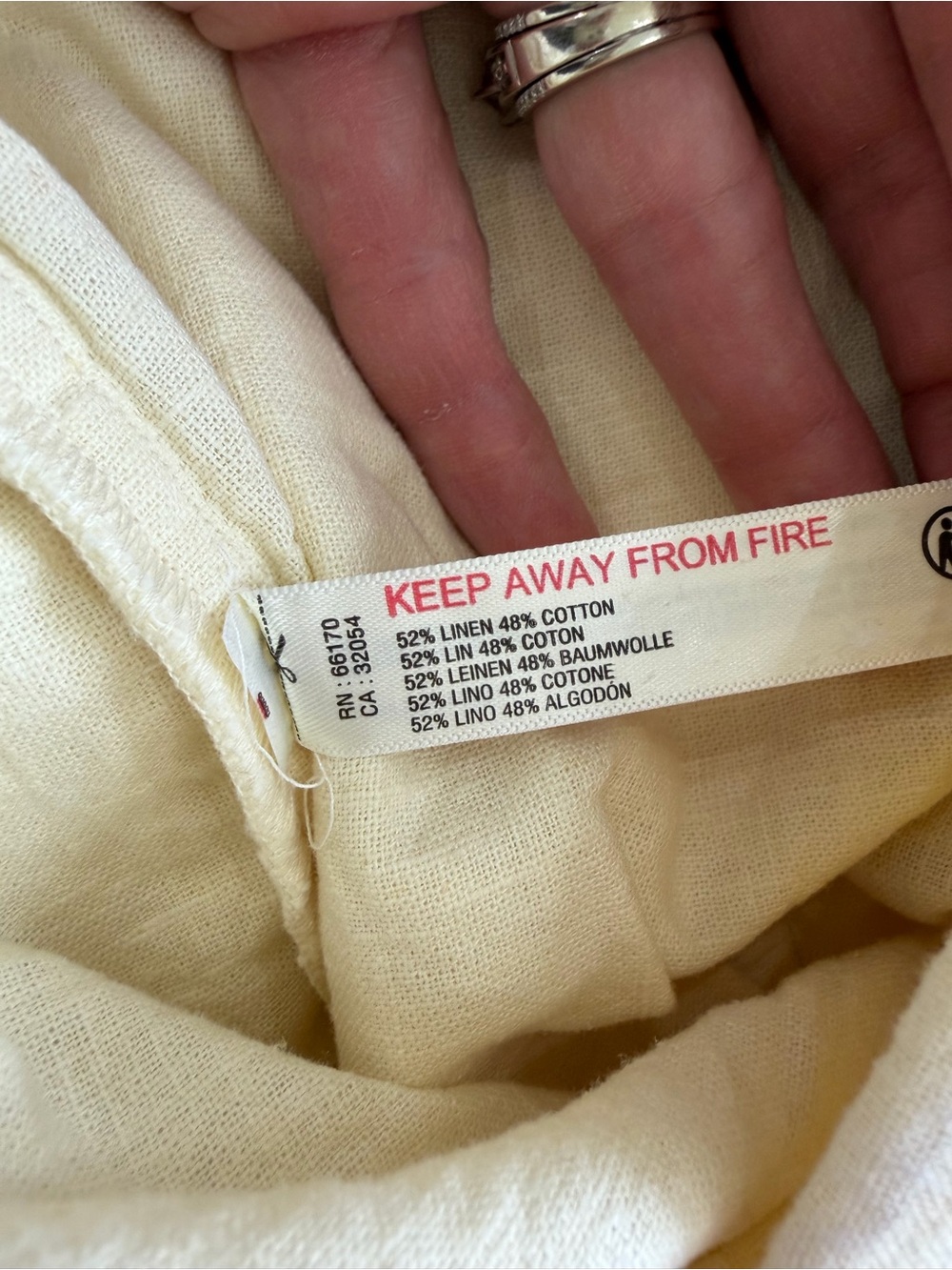 Free People Demi Wide Leg Linen Blend Pants Tea Cookie Color - Picture 14 of 15